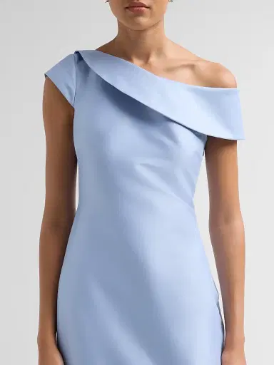 BADGLEY MISCHKA Women's One-Shoulder Mikado Gown | Thumbnail 5 BADGLEY MISCHKA Women's One-Shoulder Mikado Gown | Thumbnail 5
