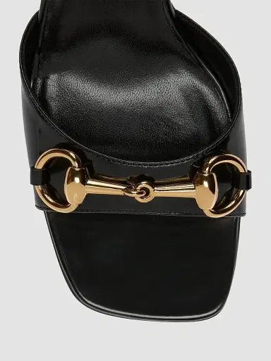 Gucci Women's Signora 85MM Leather Sandals - Nero - Size 5.5 | Thumbnail 5 Gucci Women's Signora 85MM Leather Sandals - Nero - Size 5.5 | Thumbnail 5