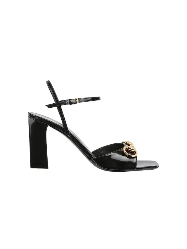 Gucci Women's Signora 85MM Leather Sandals - Nero