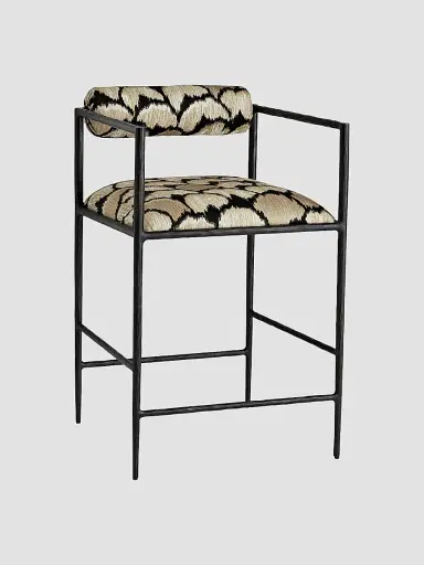 Arteriors Barbara Counter Stool - Black | Thumbnail 2 Arteriors Barbara Counter Stool - Black | Thumbnail 2