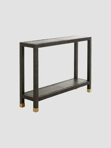 Arteriors Oswald Leather Console | Thumbnail 2 Arteriors Oswald Leather Console | Thumbnail 2