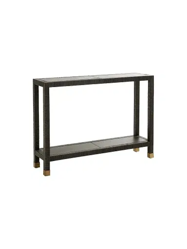 Arteriors Oswald Leather Console | Thumbnail 1 Arteriors Oswald Leather Console | Thumbnail 1