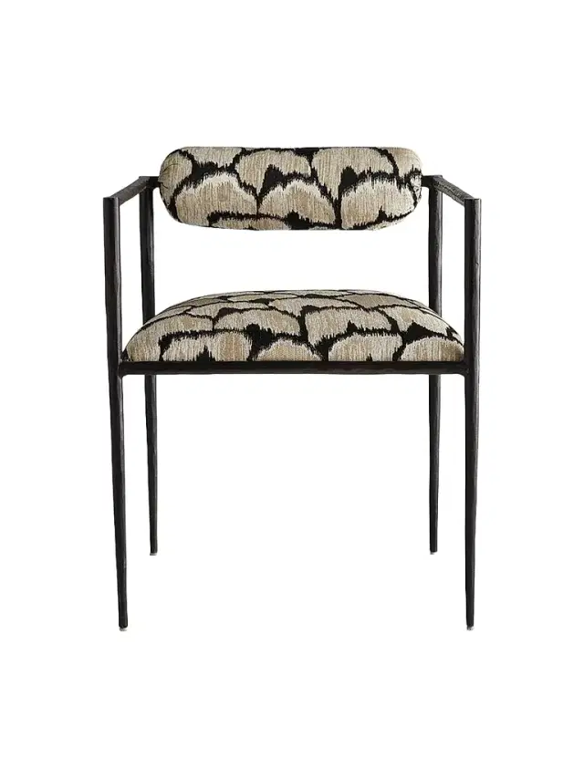 Arteriors Barbana Printed Chair - Black