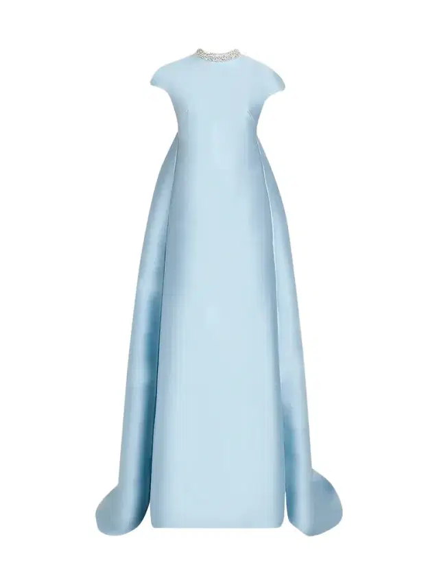 Atelier Prabal Gurung Women's Naomi Crystal-Embellished Button Back Gown - Light Blue