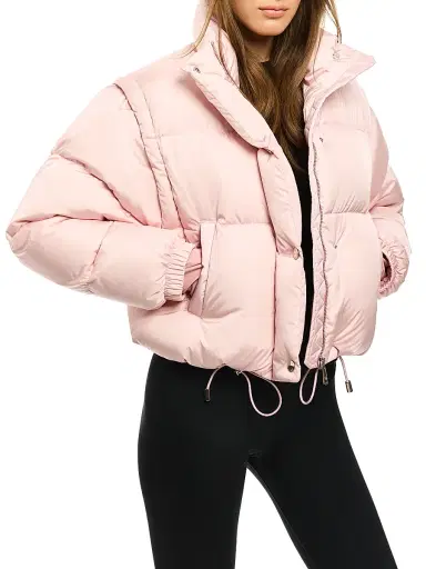 Sam. Women's Cleo Convertible Down Jacket - Matte Pink | Thumbnail 4