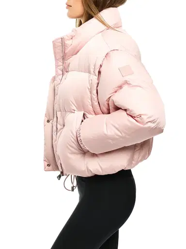 Sam. Women's Cleo Convertible Down Jacket - Matte Pink | Thumbnail 5