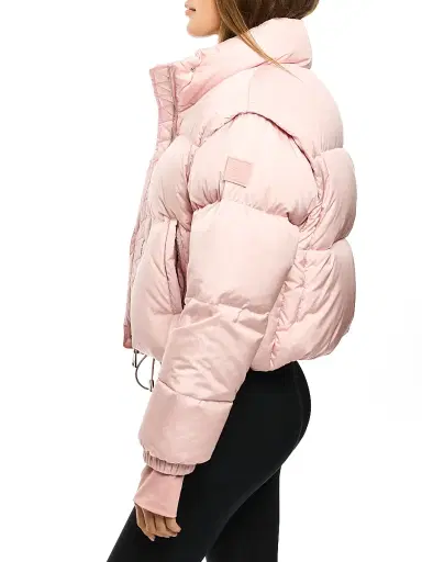 Sam. Women's Cleo Convertible Down Jacket - Matte Pink | Thumbnail 6
