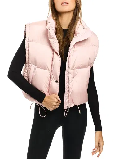Sam. Women's Cleo Convertible Down Jacket - Matte Pink | Thumbnail 8