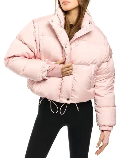 Sam. Women's Cleo Convertible Down Jacket - Matte Pink | Thumbnail 1