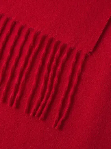Sofia Cashmere Women's Fringed Cashmere Wrap - Red | Thumbnail 4