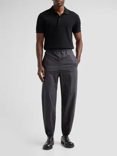 Moschino Men's Plaid Jogger Trousers - Violet | Thumbnail 2 Moschino Men's Plaid Jogger Trousers - Violet | Thumbnail 2