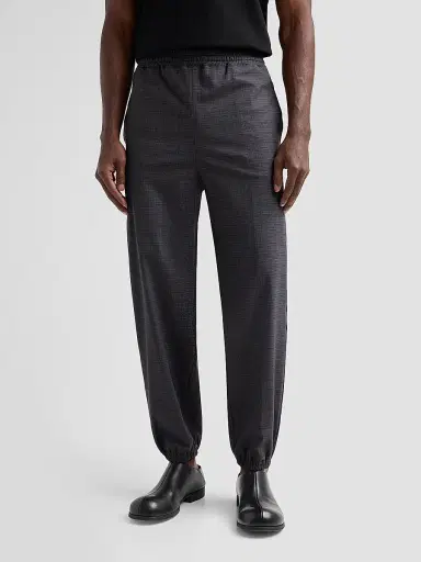 Moschino Men's Plaid Jogger Trousers - Violet | Thumbnail 4 Moschino Men's Plaid Jogger Trousers - Violet | Thumbnail 4