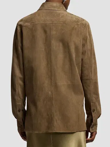 Ralph Lauren Collection Women's Suede Oversized Shirt | Thumbnail 5