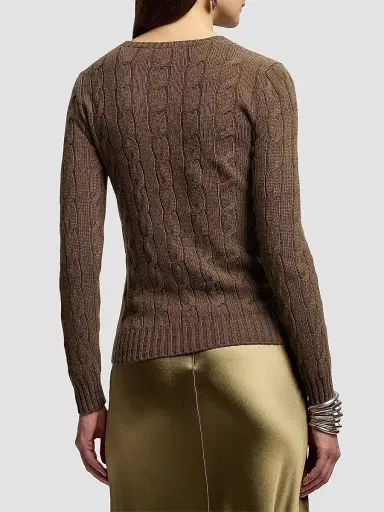 Ralph Lauren Collection Women's Cable-Knit Stretch Silk Sweater | Thumbnail 4 Ralph Lauren Collection Women's Cable-Knit Stretch Silk Sweater | Thumbnail 4