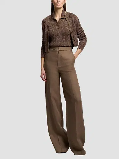 Ralph Lauren Collection Women's Cable-Knit Stretch Silk Sweater | Thumbnail 2 Ralph Lauren Collection Women's Cable-Knit Stretch Silk Sweater | Thumbnail 2