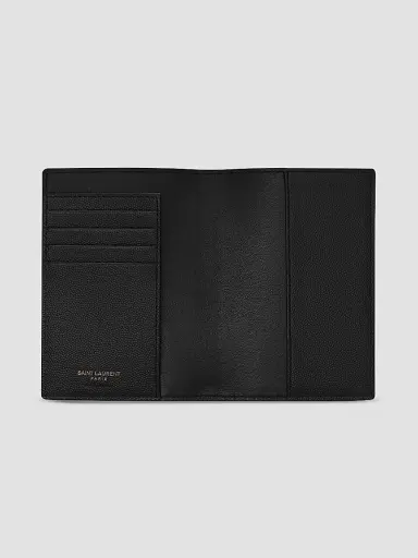 Saint Laurent Cassandre Passport Holder in Leather | Thumbnail 2 Saint Laurent Cassandre Passport Holder in Leather | Thumbnail 2
