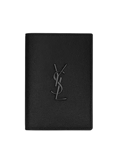 Saint Laurent Cassandre Passport Holder in Leather | Thumbnail 1 Saint Laurent Cassandre Passport Holder in Leather | Thumbnail 1