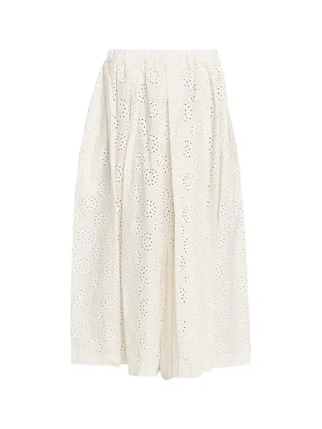Comme des Garçons Women's Pleated Cotton Wide-Leg Pants - Off White