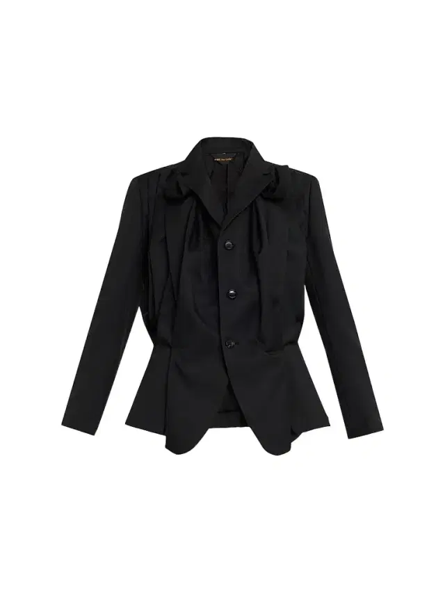 Comme des Garçons Women's Satin Three-Button Jacket - Black