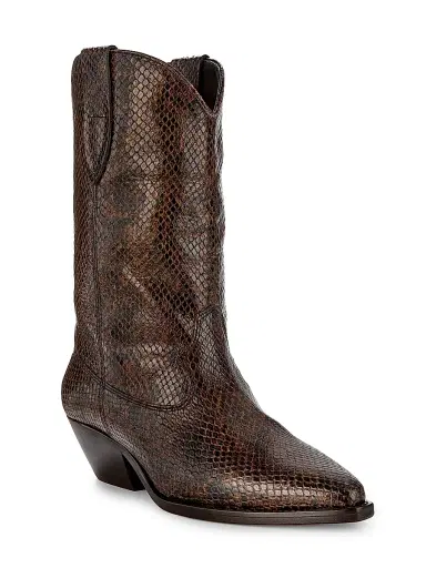 Isabel Marant Women's Duerto 40MM Leather Cowboy Boots - Mocha - Size 11 | Thumbnail 2 Isabel Marant Women's Duerto 40MM Leather Cowboy Boots - Mocha - Size 11 | Thumbnail 2