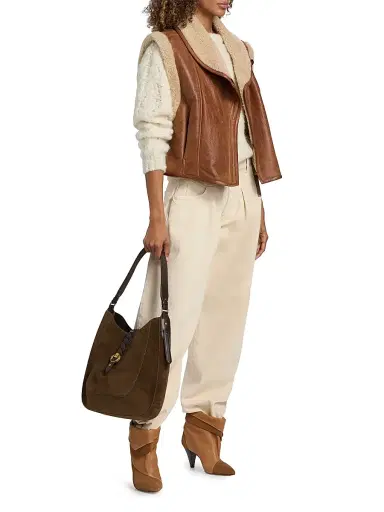 Isabel Marant Women's Altay Hobo Suede Hobo Bag | Thumbnail 2