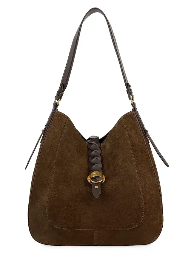 Isabel Marant Women's Altay Hobo Suede Hobo Bag - Bronze