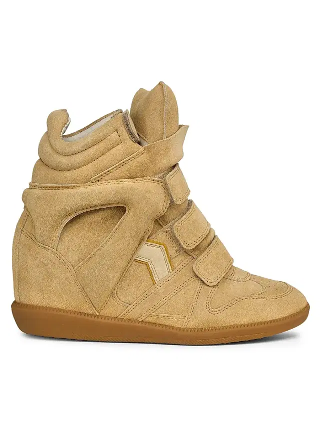Isabel Marant Women's Bekett 50MM Suede High-Top Sneakers - Chocolate Sand Brown