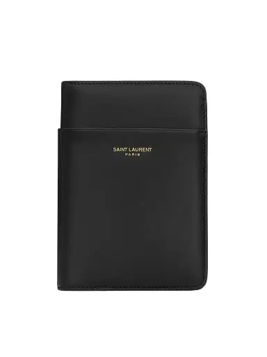 Saint Laurent Passport Case in Smooth Leather | Thumbnail 1 Saint Laurent Passport Case in Smooth Leather | Thumbnail 1