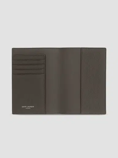 Saint Laurent Tiny Cassandre Passport Case in Grained Leather | Thumbnail 2