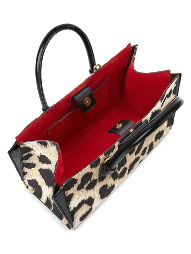 Givenchy Women's Small Antigona Catchall Top Handle Bag - Black Beige | Thumbnail 4
