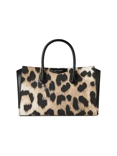 Givenchy Women's Small Antigona Catchall Top Handle Bag - Black Beige | Thumbnail 1
