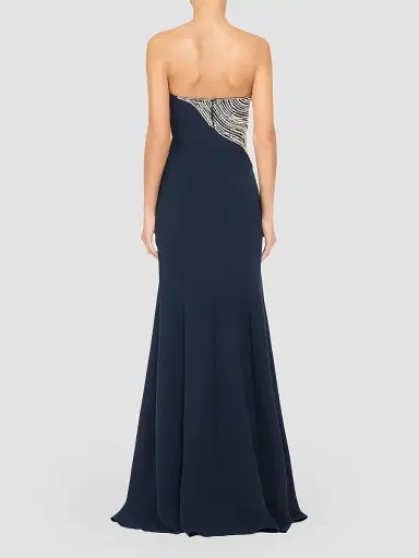 Jenny Packham Women's Soyala Beaded Strapless Gown - Ink - Size 10 | Thumbnail 3 Jenny Packham Women's Soyala Beaded Strapless Gown - Ink - Size 10 | Thumbnail 3