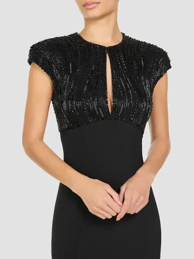 Jenny Packham Women's Moonveil Embellished Keyhole Gown | Thumbnail 4 Jenny Packham Women's Moonveil Embellished Keyhole Gown | Thumbnail 4