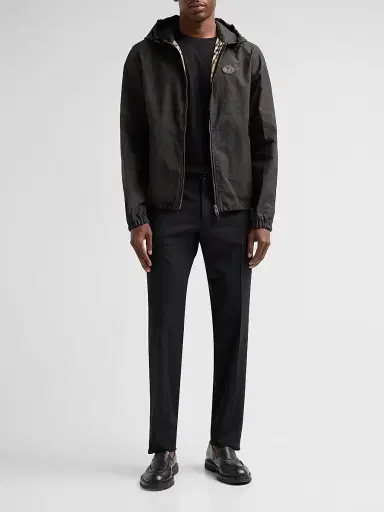 Burberry Men's Newport Coated Canvas Jacket | Thumbnail 2 Burberry Men's Newport Coated Canvas Jacket | Thumbnail 2