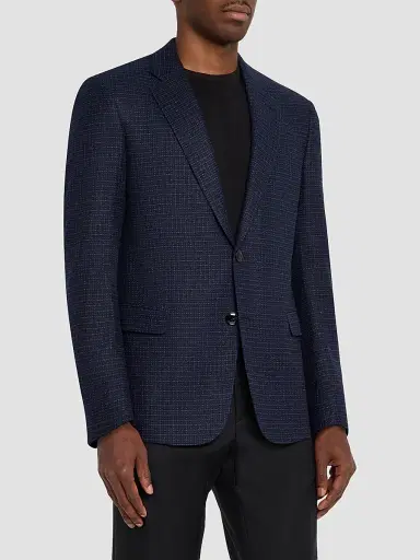 Giorgio Armani Men's Micro Check Wool-Cashmere Sport Jacket | Thumbnail 4 Giorgio Armani Men's Micro Check Wool-Cashmere Sport Jacket | Thumbnail 4