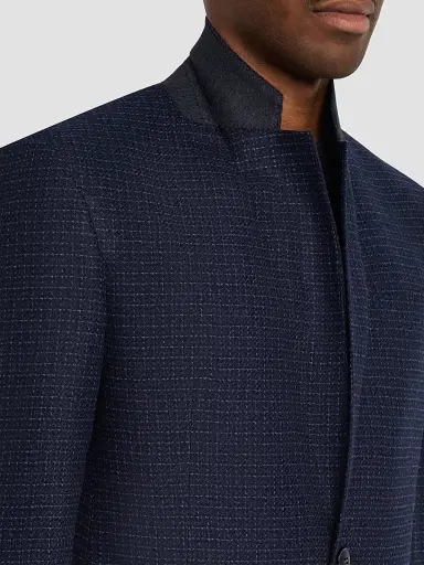 Giorgio Armani Men's Micro Check Wool-Cashmere Sport Jacket | Thumbnail 6 Giorgio Armani Men's Micro Check Wool-Cashmere Sport Jacket | Thumbnail 6