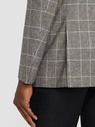 Giorgio Armani Men's Glen Check Wool-Cashmere Sport Jacket - Black Multi - Size 50 | Thumbnail 8
