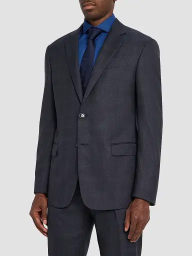 Giorgio Armani Men's Tonal Check Wool Suit | Thumbnail 4 Giorgio Armani Men's Tonal Check Wool Suit | Thumbnail 4