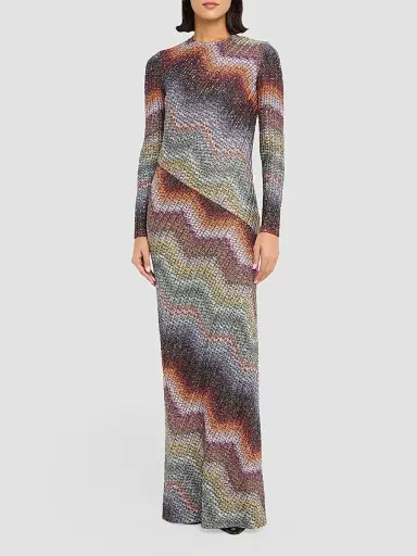 Missoni Women's Wefted Loom Chevron Maxi Dress | Thumbnail 2 Missoni Women's Wefted Loom Chevron Maxi Dress | Thumbnail 2