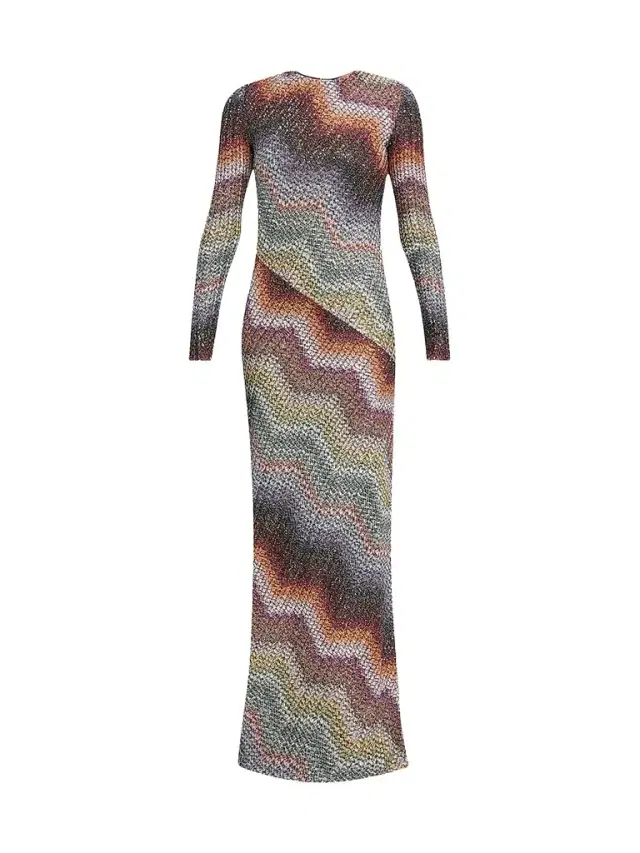 Missoni Women's Wefted Loom Chevron Maxi Dress - Multi Dark
