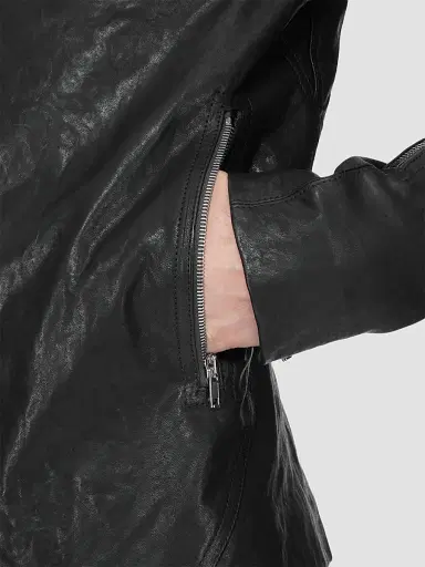 Rick Owens Men's Release Leather Jacket | Thumbnail 6 Rick Owens Men's Release Leather Jacket | Thumbnail 6