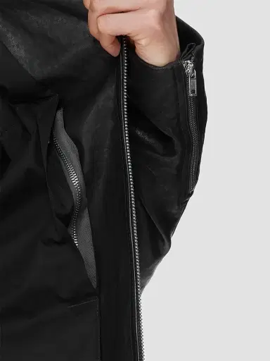Rick Owens Men's Release Leather Jacket | Thumbnail 7 Rick Owens Men's Release Leather Jacket | Thumbnail 7