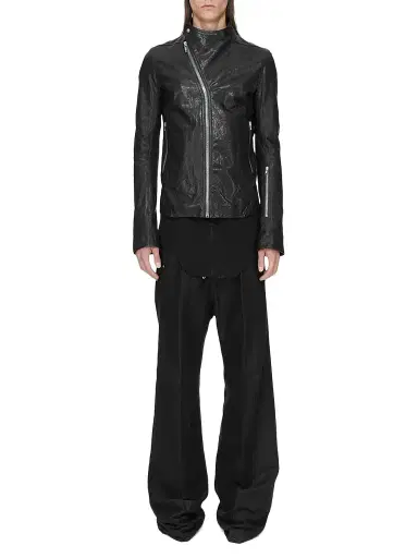 Rick Owens Men's Release Leather Jacket | Thumbnail 1 Rick Owens Men's Release Leather Jacket | Thumbnail 1