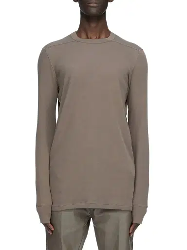 Rick Owens Men's Level Long-Sleeve Cotton T-Shirt - Dust - Size XXL | Thumbnail 1