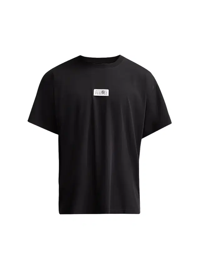 MM6 Maison Margiela Men's Logo Cotton Crewneck T-Shirt - Black