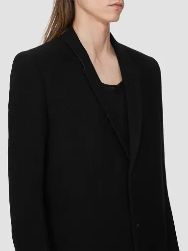Rick Owens Men's Concordian New Wool Coat | Thumbnail 3