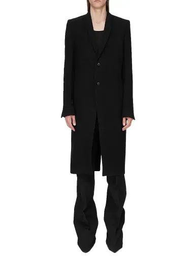 Rick Owens Men's Concordian New Wool Coat | Thumbnail 1