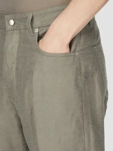 Rick Owens Men's Geth Wide-Leg Jeans - Dark Pearl - Size 34 | Thumbnail 6