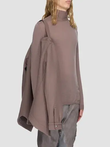 Rick Owens Men's Tower Moleskin Outershirt - Grape - Size 44 | Thumbnail 8 Rick Owens Men's Tower Moleskin Outershirt - Grape - Size 44 | Thumbnail 8