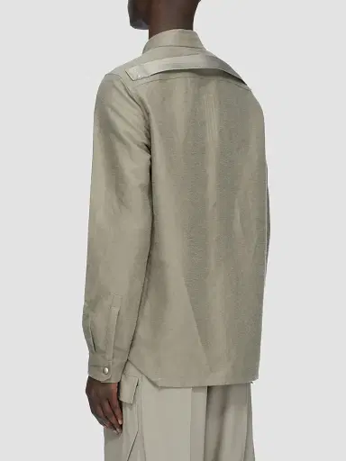 Rick Owens Men's Tower Moleskin Outershirt | Thumbnail 2 Rick Owens Men's Tower Moleskin Outershirt | Thumbnail 2
